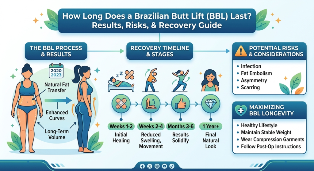 How Long Does a Brazilian Butt Lift (BBL) Last? Results, Risks, and Recovery Guide